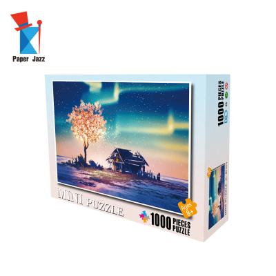 China DIY TOY Polar Printing DIY 1000 Pieces Cardboard Mini Jigsaw Puzzle for Adults Puzzle Games for sale