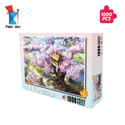 China DIY TOY Sakura Villa DIY 1000 Pieces Cardboard Mini Jigsaw Puzzle For Adults Puzzle Games for sale