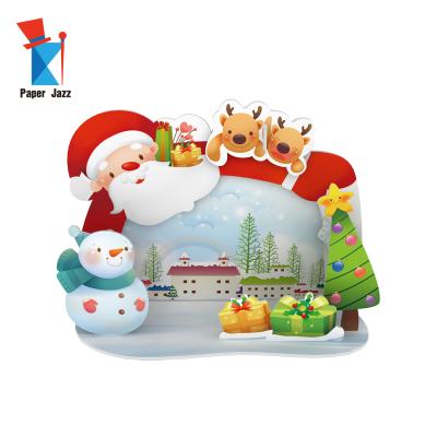 China DIY TOY Christmas Decorations 3D Paper Jigsaw Photo Frame Puzzle Gift for sale