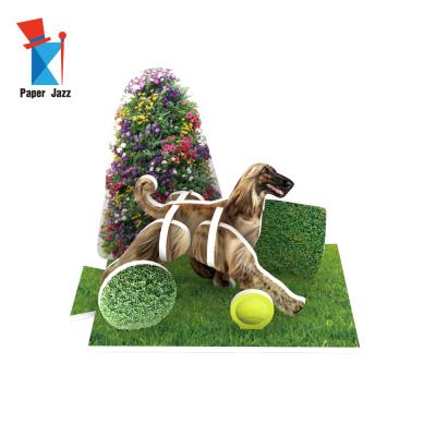 China DIY TOY Sales Promotion Gift 3D Paper Foam Dog Puzzle for sale