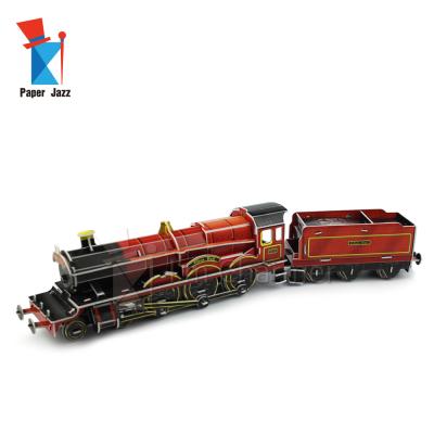 China Cartoon Toy Super Promotional Gifts 3D Foam 3D Puzzle Train Toy Paper Train for sale