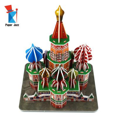 China Toy World Famous Building 3D Cartoon Puzzles Architectural Models For Sale for sale