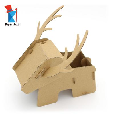 China DIY TOY Cardboard Deer Pen Holder, eco-friendly toys for kids for sale