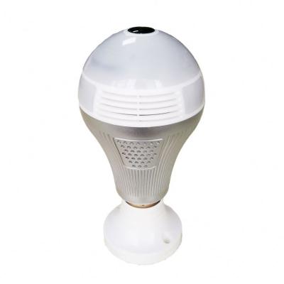 China Low Power Mini Bulb Light IP Camera WiFi Fisheye CCTV Camera 3MP Home Security Wifi Wireless Camera Bulb for sale