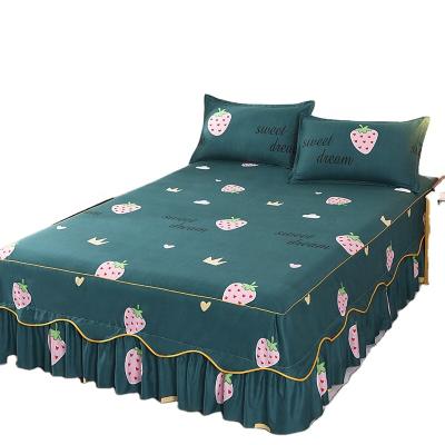 China 150cmx200cm 180cmx200cm 200cmx220cm Home Bedspread Floral Fitted Skirt 200cmx220cm for sale