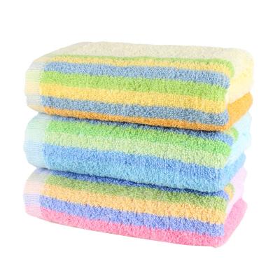 China 33X74cm Factory Cheap 90g Pink Compressed Super Soft 100% Cotton Quick Dry Face Towel for sale