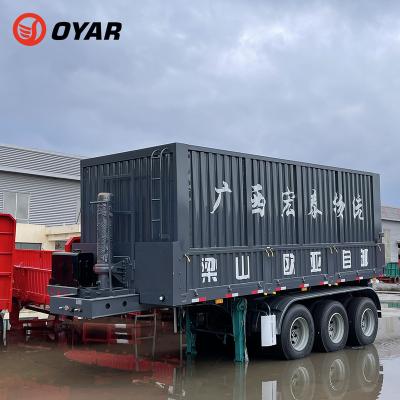 China Truck Trailer 3 Axles 40 Cubic Meter 40 Tom Rear Dump Heavy Duty Dump Trailers for sale