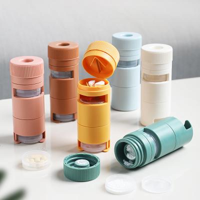 China ABS Small Storage Boxes Plastic Medicine Box Capsule With Number for sale