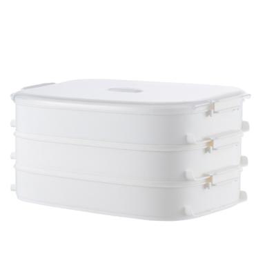 China Japan style wholesale plastic pp japan style dumpling storage box for sale