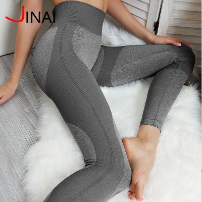 China Breathable Breathable Custom Tummy Control High Quality Gym Sports High Waist Yoga Pants Seamless Leggings for sale