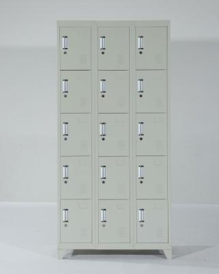 China Knock Down 15 Door Modern Storage Factory Steel Staff Locker for sale