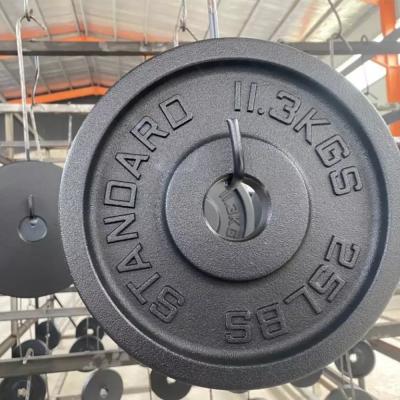 China Universal SET FITNESS Cast Iron Weight Plate Dumbbell Weights Black Painting Rubber Plates for sale