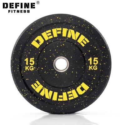 China Universal Define Exercise Barbell Wholesale Fitness Competition Bumper Plates Set In Pounds Kg for sale