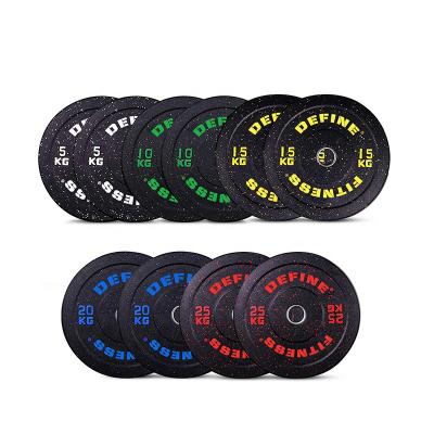 China Universal Define Hot Sale Fitness Hi Temp Free Weights Bread Rubber Bumper Plates for sale