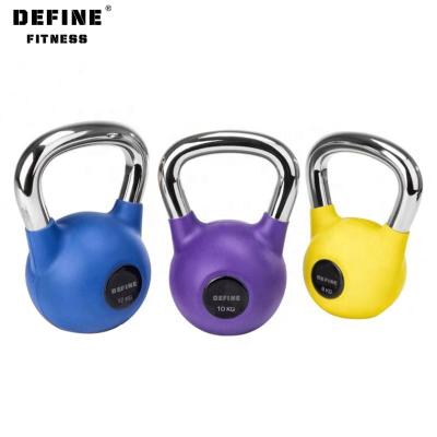 China Universal Define Fitness Quality Guarantee Stylish Adjustable Competition Set Cast Iron Kettlebell Set for sale