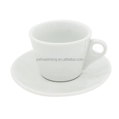 China Customized Viable European Logo Espresso White Thick Classic Arabic Ceramic Coffee and Tea Cup Set Porcelain for sale