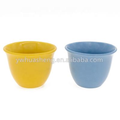 China HS Style Viable Wholesale Arabic Sultan Yemen Colorful Ceramic Coffee Mugs Without Handle Polyfoam Packing for sale