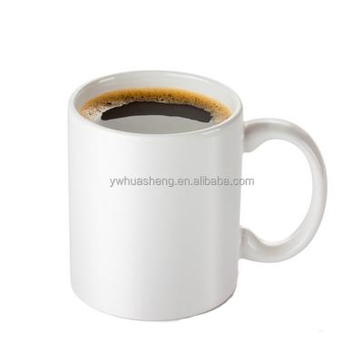 China HS Sustainable Factory 11oz Customized Coffee Mugs With Logo Sublimation White Blanks Cups Ceramic Mug for sale