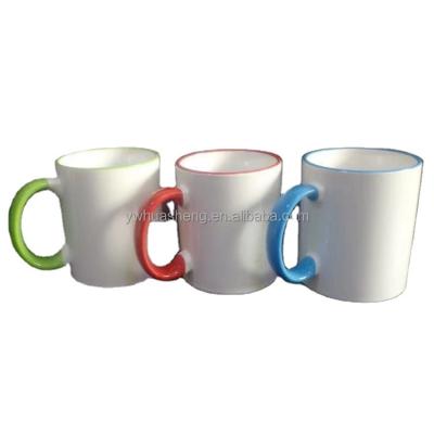 China HS Factory Disposable Sale Exported To Global 11oz Color Sublimation Coffee Gift Mug Wholesale for sale