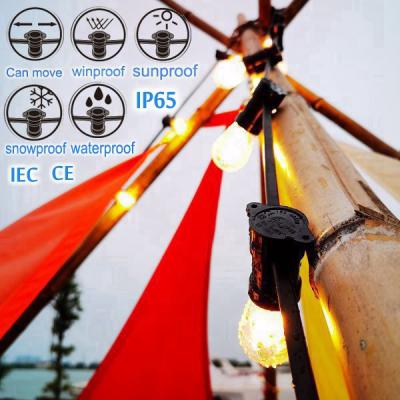 China Outdoor Waterproof Connectable String Lights E27 Socket IP65 Festoon Lighting Outdoor String Light 10m for sale