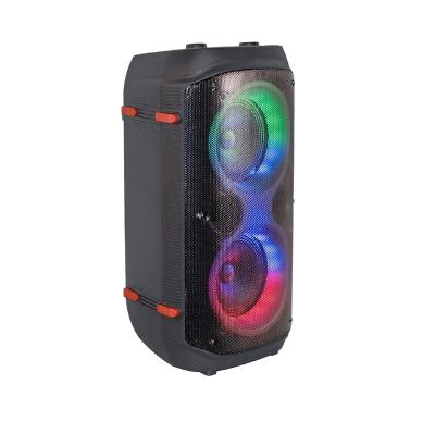 China No Fire LED Professional Portable Speaker With 6 LED Input / USB / TF / FM / AUX for sale