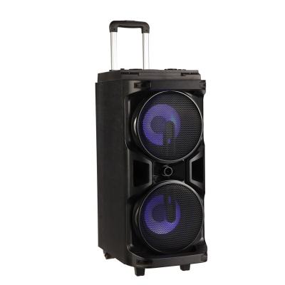 China None Powers Speaker Box With DJ PCB Active Trolley Wooden Speaker With Good Sound Big Power for sale