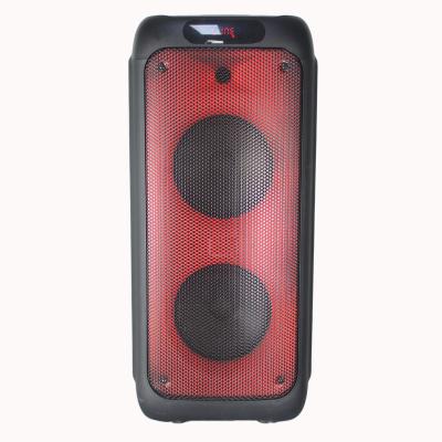 China No factory OEM speaker directly with TWS aux. and MIC for party and home with dual 8 Iinc 120W stereo sound party speakers for sale