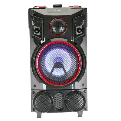 China AirPlay Rechargeable Battery Outdoor Portable Party Karaoke Speaker with Wireless Microphone for sale