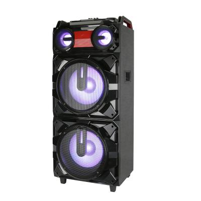 China Dual AirPlay Karaoke 15inch Speakers Set Karaoke PA Speaker System With Mic for sale