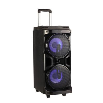 China AirPlay New Arrival 15 Inch Outdoor Speakers With Circle Light Portable Speaker With Replaceable Battery for sale