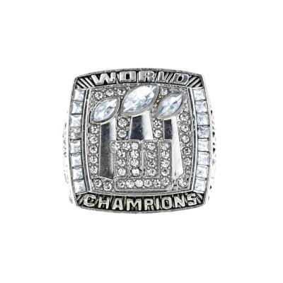 China Customized National Champion New York Giants Ring Alloy Men's 2007 Super Bowl Nfl Football Ring Other for sale