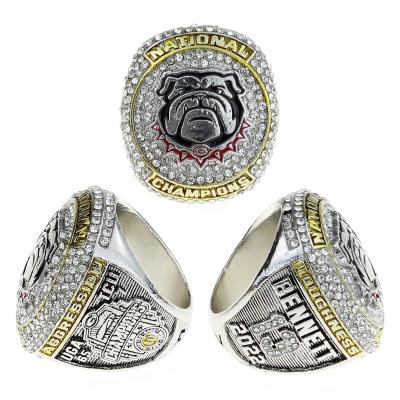 China Official Georgia Bulldogs National Championship Ring Other Foot of the Name 2022 Custom Made for sale