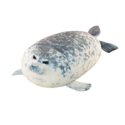 China Gifts for Kids and Lovers Wholesale Custom Plush Seal Blue Dolphin and Other Sea Anima Plush Sits Figure Toys for Kids and Adults for sale