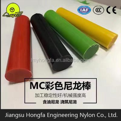 China ISO Polyamide PA6 / PA66 Colored Casting Nylon Rods for sale