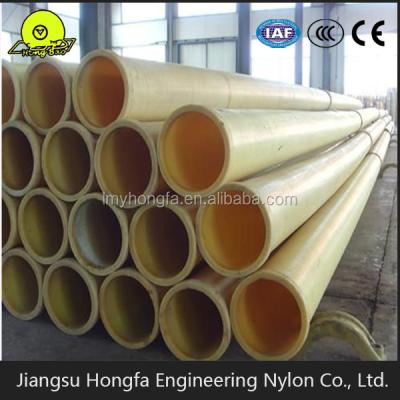 China Downhole buried pipe for saline-alkali earth and cold region high casting nylon tube MC nylon tube for sale