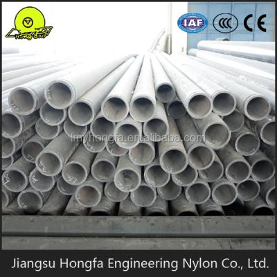 China Bottom buried pipe for saline-alkali ground and high cold region straight tube reinforced MC nylon pipe for sale