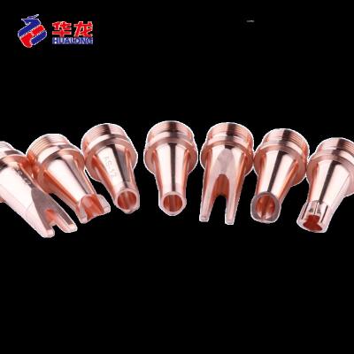 China Building Material Stores Gun Parts Copper Nozzles For Laser Welding Machine Cutting Copper Machinery Hand Held Repair Shops for sale