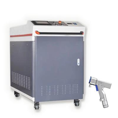 China Stainless Steel 1000W 1500W 2000W Continuous Fiber Rust Removal Metal Laser Machine Handheld Cleaning Automation for sale