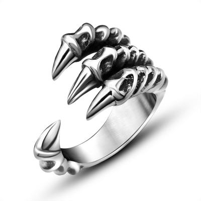 China Tail Ring Personality Ring Domineering Sharp Dragon Claw 2022 Fashion Men's Casual/Sports Jewelry for sale