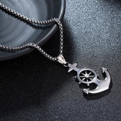 China BOHEMIA Personalized Korea Fashion Mens Stainless Steel Chain Necklace Dangle Triangle Shape Jewelry Accessories Silver Arrow Necklace for sale