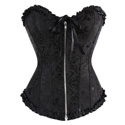 China 2021New Yard Breathable Corsets Lace Up Zippers Body Contouring Corsets Body Slimming Shapewear Tummy Control Breathable Jumpsuit for sale