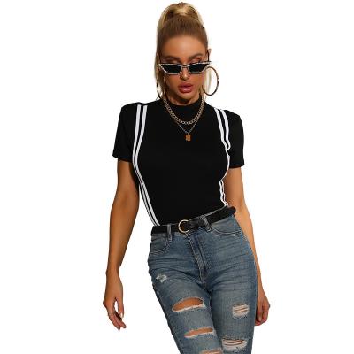 China 2021 Summer Women's Breathable Jacket New Bars Collar Overalls Half Rise Shorts Sheaths Leotard Tank Wholesale Tops Romper Jumpsuit for sale