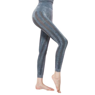 China High Waist Design Fitness Breathable Active Gym Gaiters Fashion Nylon Yoga Pants for sale