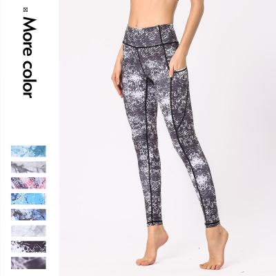 China Women's Sports Fitness Custom Wear High Waisted Workout Yoga Gaiters Breathable Yoga Pants High Active Gym Gaiters for sale