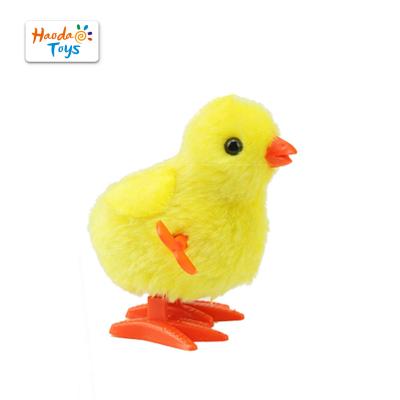 China Children Play Toys Easter Gifts Toy Wind Up Jumping Chicken Fun Promotion Plush Chicks Play On Sale for sale