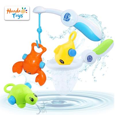 China Kids Bath Game Baby Bath Fishing Floating Toys Kids Bathtub Toys with Rod and Net for Bath Time Gift for sale