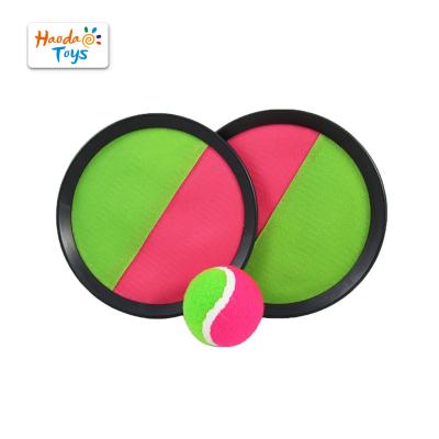 China Playing Fun Beach Sports Popular Toys Stick Disc Paddle Hand Held Throw and Hook Game Ball Set for Kids Game for sale