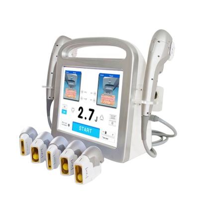 China Skin tightening 2022 newest 3d4d 7d hifu Korea 12 lines portable two-handle dual control 7d hifu machine for sale