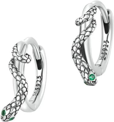 Cina Orecchini d'argento della CZ del cerchio 925, donne di Sterling Silver Hoop Earrings For in vendita