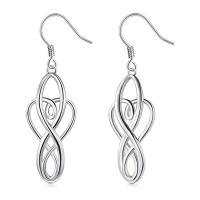 Cina Modo 925 Sterling Silver Earrings, orecchini d'argento del perno della goccia di acqua 925 in vendita